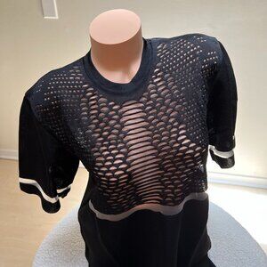 Alexander Wang x H&M Black Cutout Knit Mini Dress M